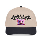 Cute Purple Creature Graphic Mid Profile Baseball Cap Cartoon Character COTTOLUXE