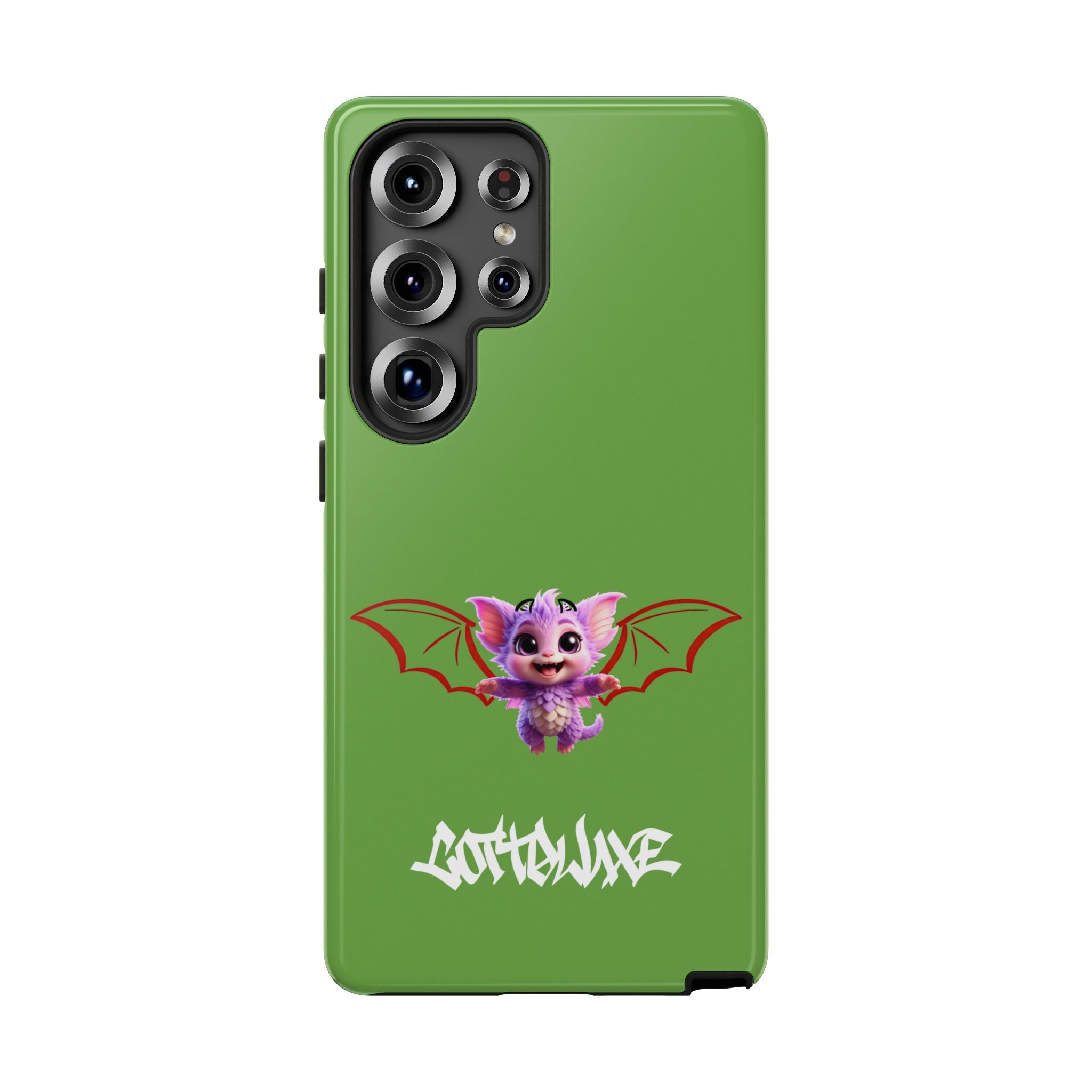 Green Yume Kawaii Cat phone case - Tough Cases - logo "COTTOLUXE"