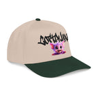 Cute Purple Creature Graphic Mid Profile Baseball Cap Cartoon Character COTTOLUXE
