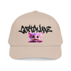 Cute Purple Creature Graphic Mid Profile Baseball Cap Cartoon Character COTTOLUXE