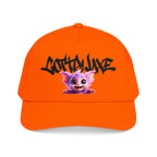 Cute Purple Creature Graphic Mid Profile Baseball Cap Cartoon Character COTTOLUXE