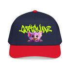 Cute Purple Creature Graphic Mid Profile Baseball Cap Cartoon Character COTTOLUXE
