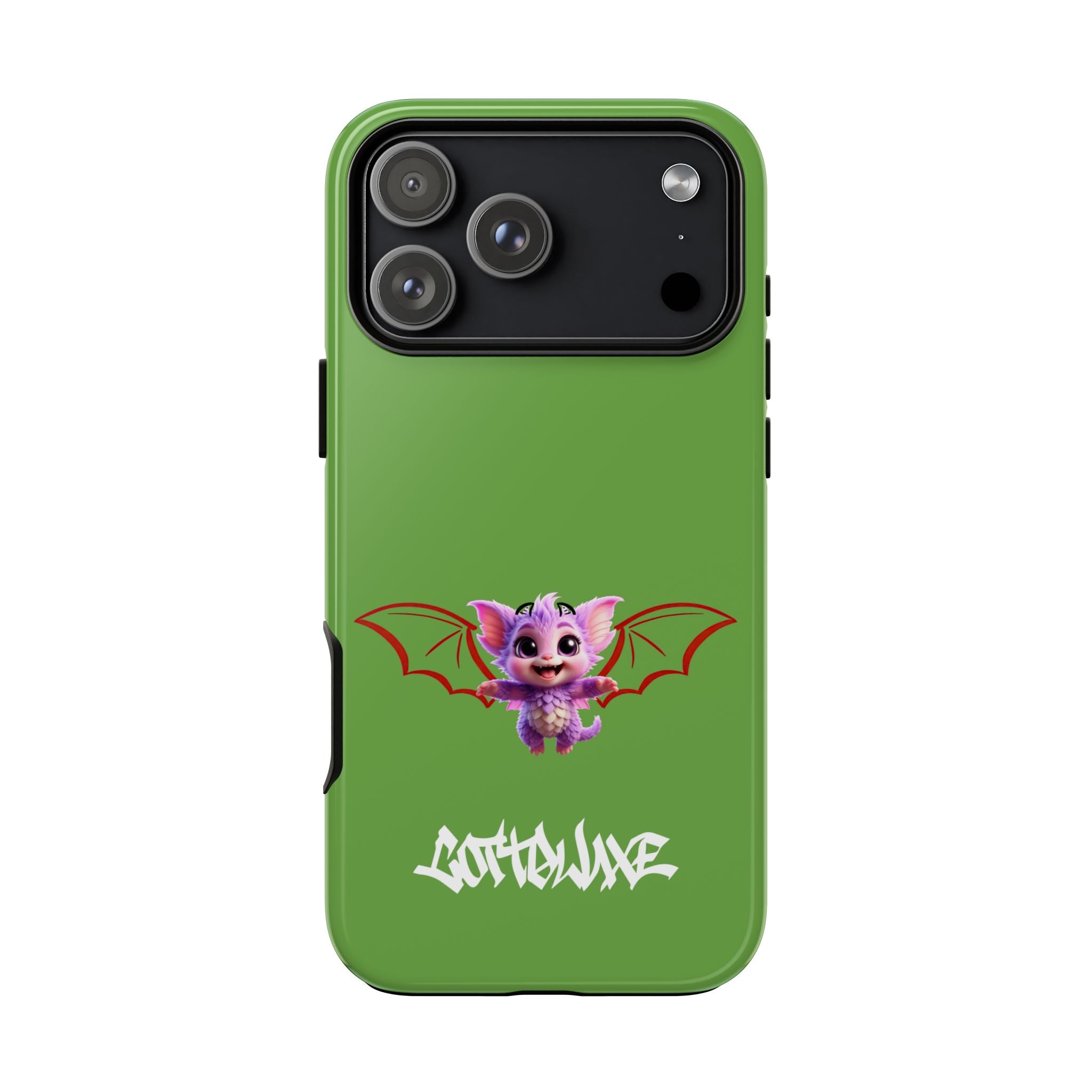 Green Yume Kawaii Cat phone case - Tough Cases - logo "COTTOLUXE"