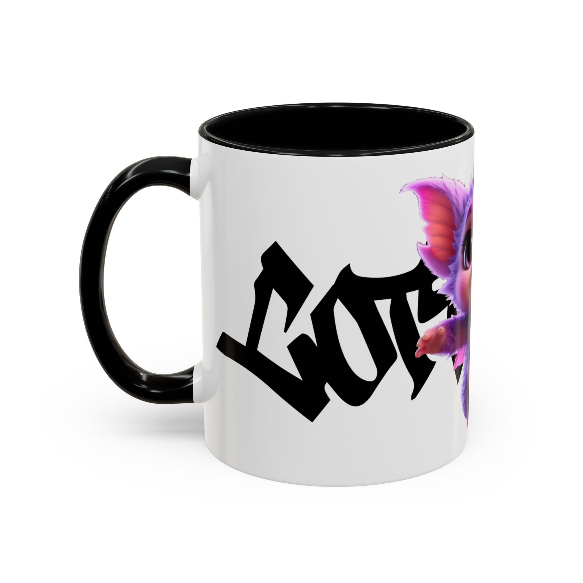 Cute Purple Fluffy Creature Mug Accent Coffee Mug 11oz 15oz COTTOLUXE