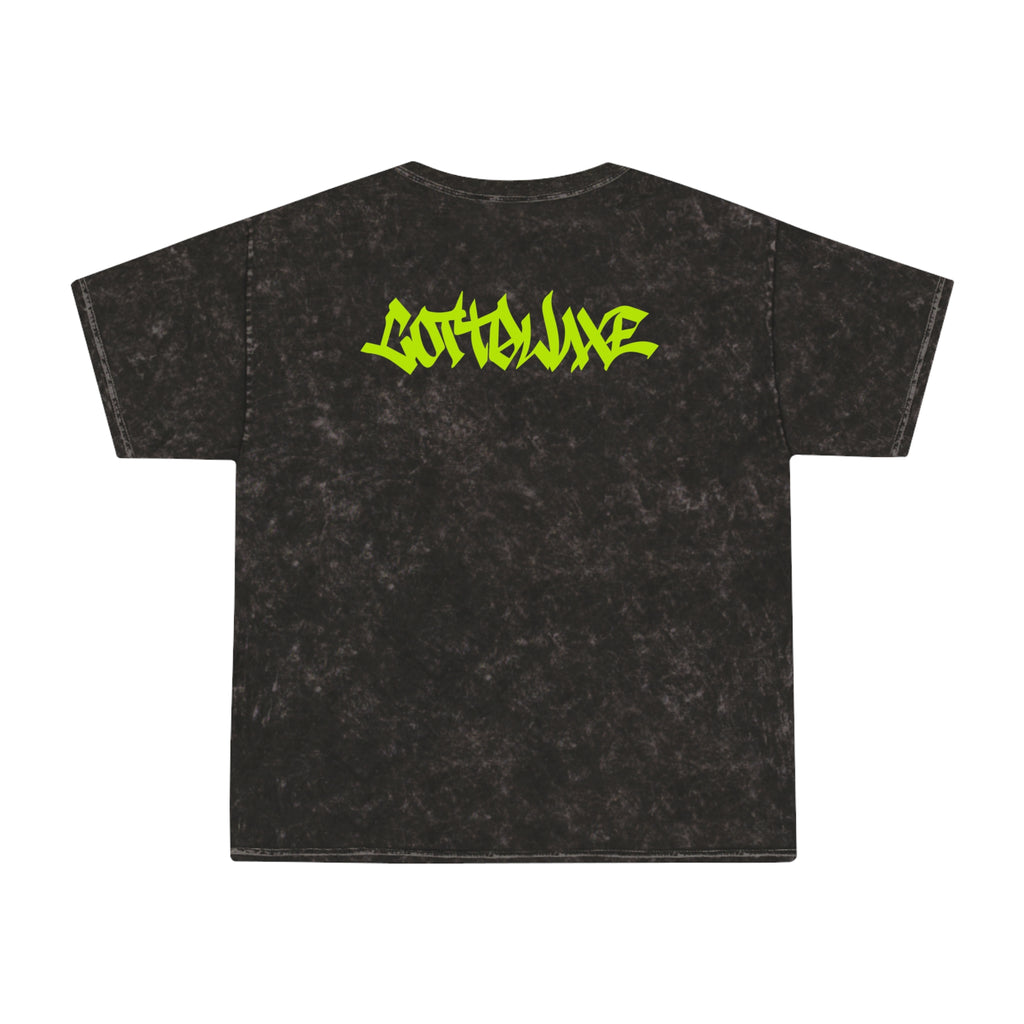 COTTOLUXE Neon Logo Mineral Wash T-Shirt