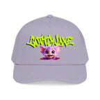 Cute Purple Creature Graphic Mid Profile Baseball Cap Cartoon Character COTTOLUXE