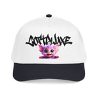 Cute Purple Creature Graphic Mid Profile Baseball Cap Cartoon Character COTTOLUXE