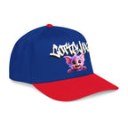 Cute Purple Creature Graphic Mid Profile Baseball Cap Cartoon Character COTTOLUXE