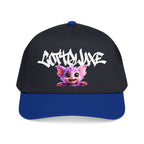 Cute Purple Creature Graphic Mid Profile Baseball Cap Cartoon Character COTTOLUXE