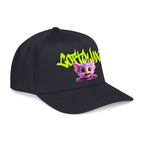 Cute Purple Creature Graphic Mid Profile Baseball Cap Cartoon Character COTTOLUXE