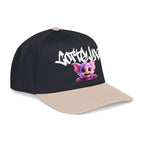 Cute Purple Creature Graphic Mid Profile Baseball Cap Cartoon Character COTTOLUXE
