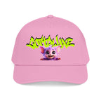 Cute Purple Creature Graphic Mid Profile Baseball Cap Cartoon Character COTTOLUXE