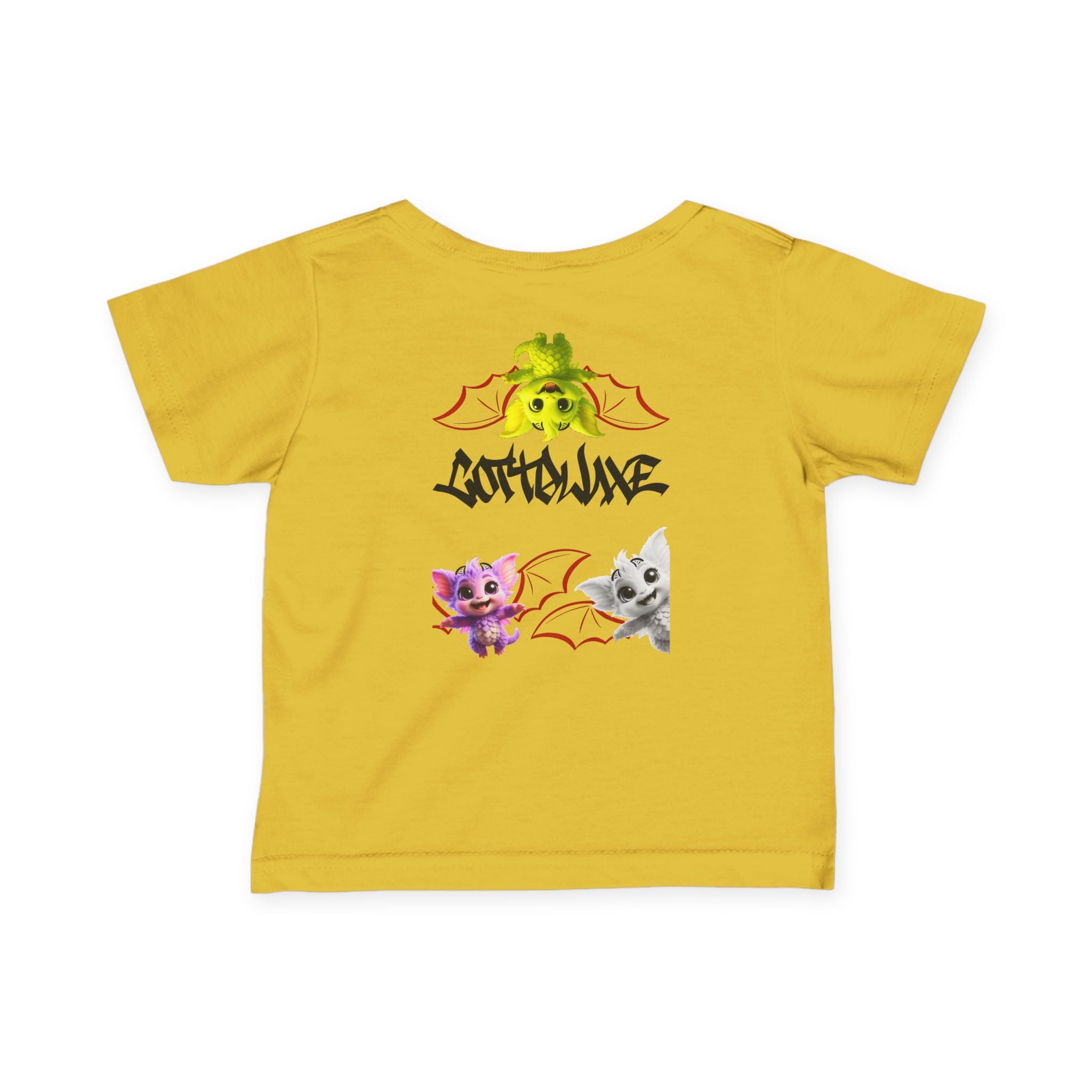 Purple Cute Monster Infant Tee Cartoon Creature Playful Nursery COTTOLUXE