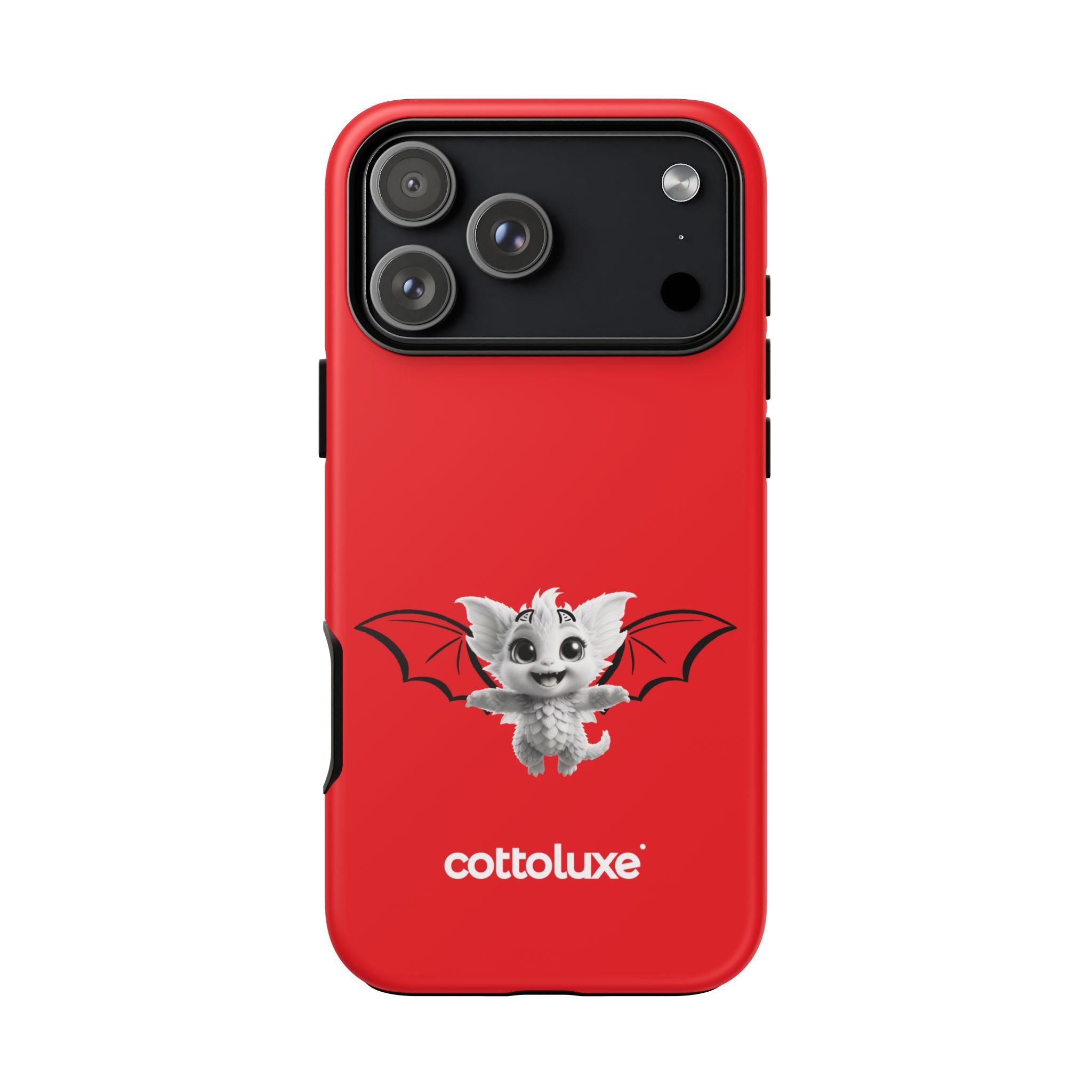 Red Yume Kawaii Cat phone case - Tough Cases - logo "COTTOLUXE"
