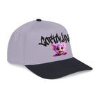 Cute Purple Creature Graphic Mid Profile Baseball Cap Cartoon Character COTTOLUXE