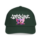 Cute Purple Creature Graphic Mid Profile Baseball Cap Cartoon Character COTTOLUXE