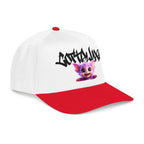 Cute Purple Creature Graphic Mid Profile Baseball Cap Cartoon Character COTTOLUXE