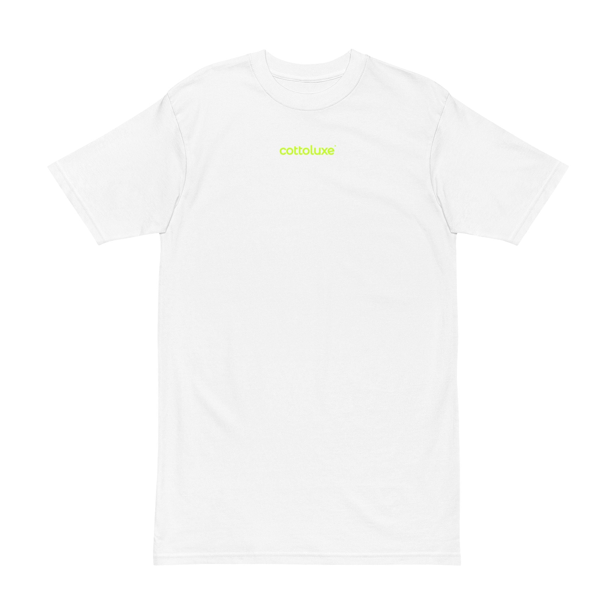 COTTOLUXE Graphic Tee - Neon Green 'COTTOLUXE' Streetwear Shirt