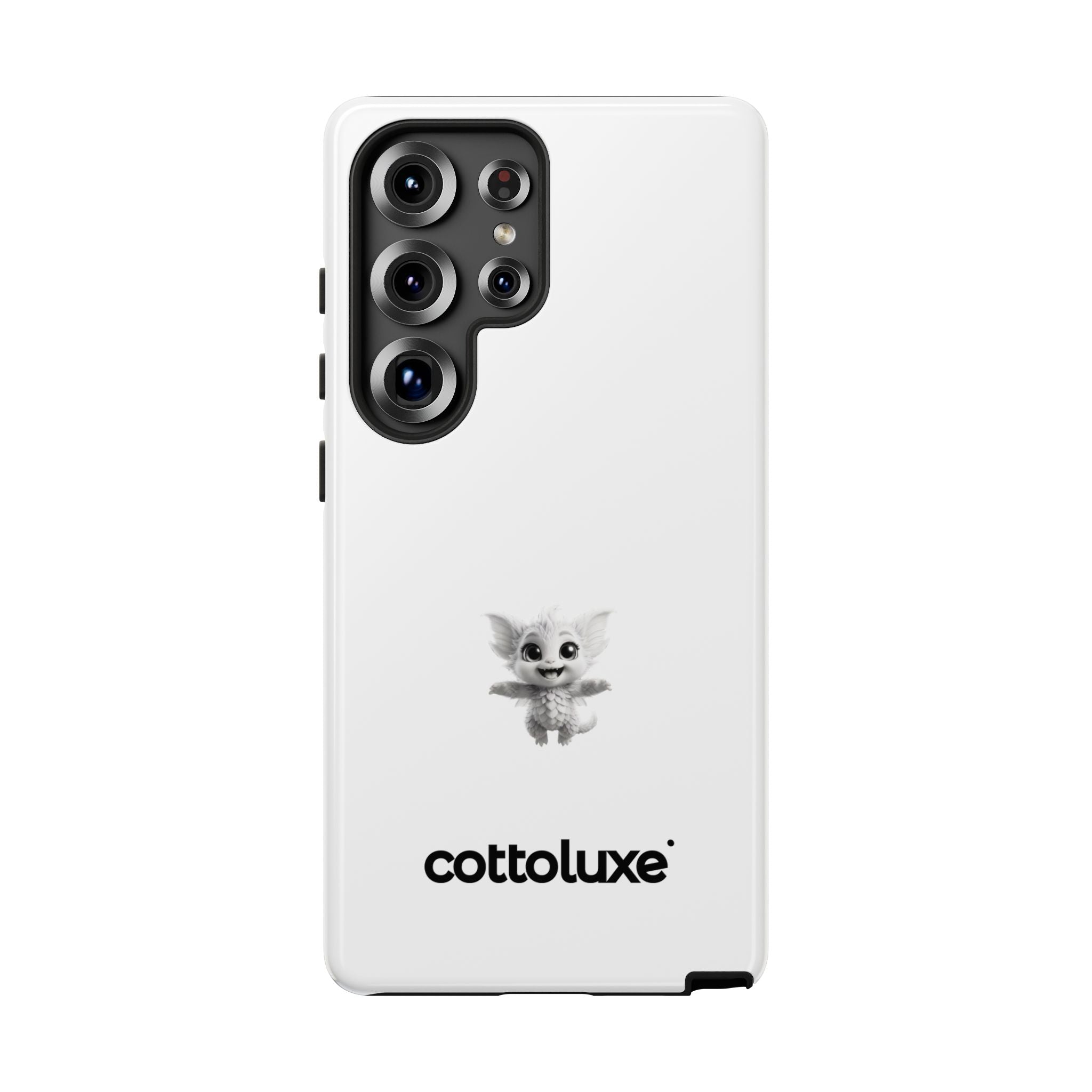 White Yume Kawaii Cat phone case - Tough Cases - logo "COTTOLUXE"