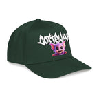 Cute Purple Creature Graphic Mid Profile Baseball Cap Cartoon Character COTTOLUXE