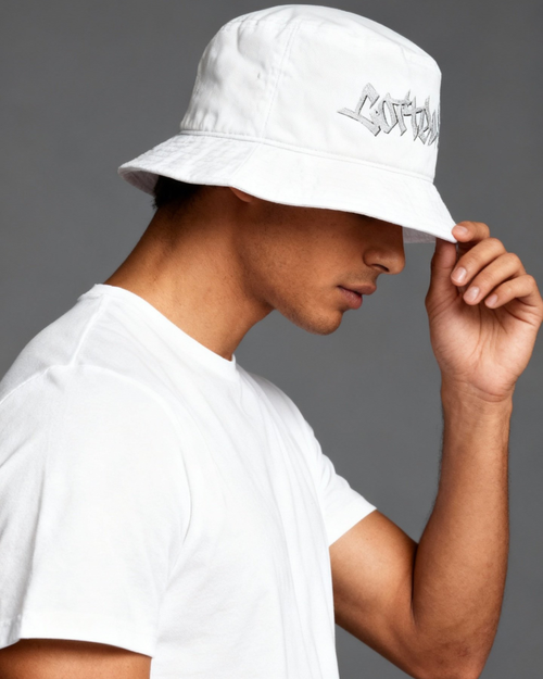 COTTOLUXE Embroidered Bucket Hat