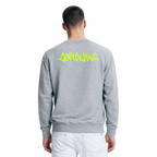 COTTOLUXE Signature Graffiti Logo Sweatshirt — Coral Crewneck with 'CottenLive' Back Print