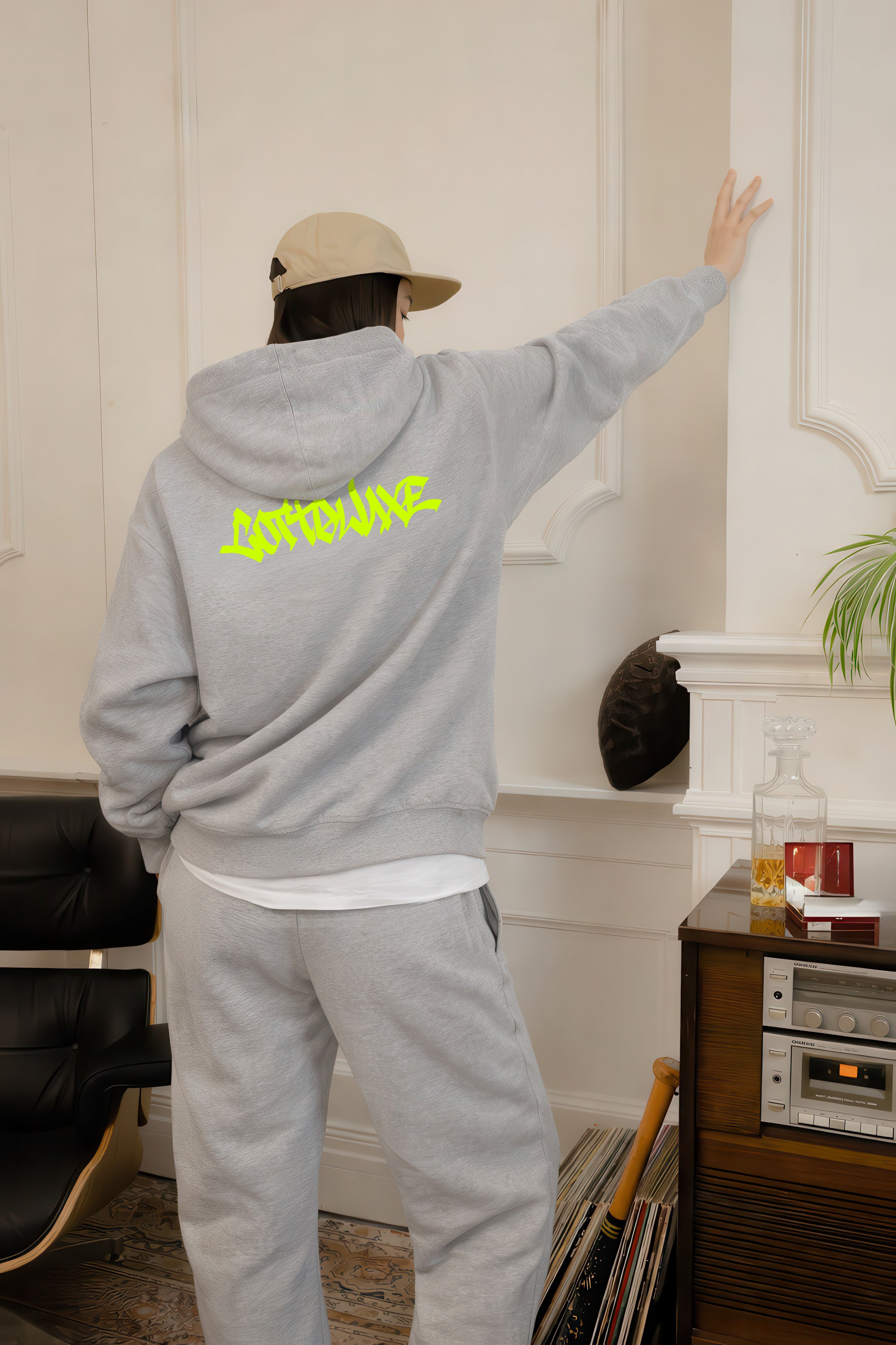 COTTOLUXE Signature Tech Fleece Full-Zip Tie-Dye Hoodie — Artful Comfort, Effortlessly Elevated