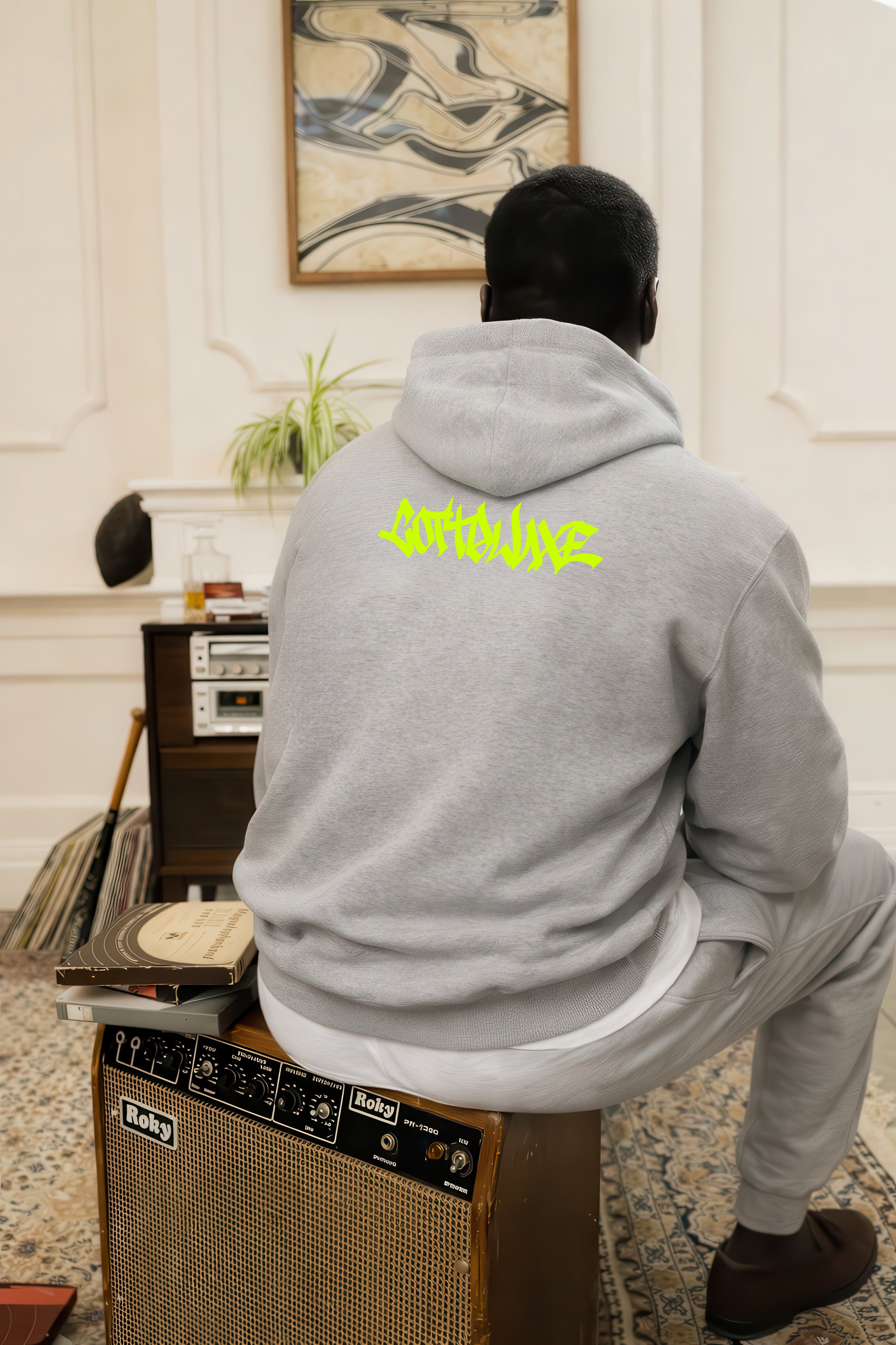 COTTOLUXE Signature Tech Fleece Full-Zip Tie-Dye Hoodie — Artful Comfort, Effortlessly Elevated