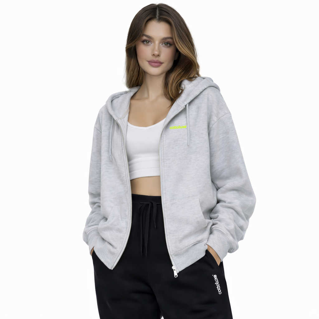 COTTOLUXE Signature Tech Fleece Full-Zip Tie-Dye Hoodie — Artful Comfort, Effortlessly Elevated