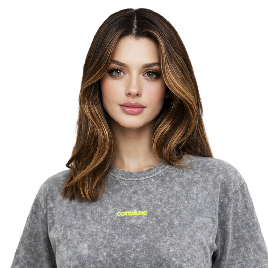 COTTOLUXE Neon Logo Mineral Wash T-Shirt