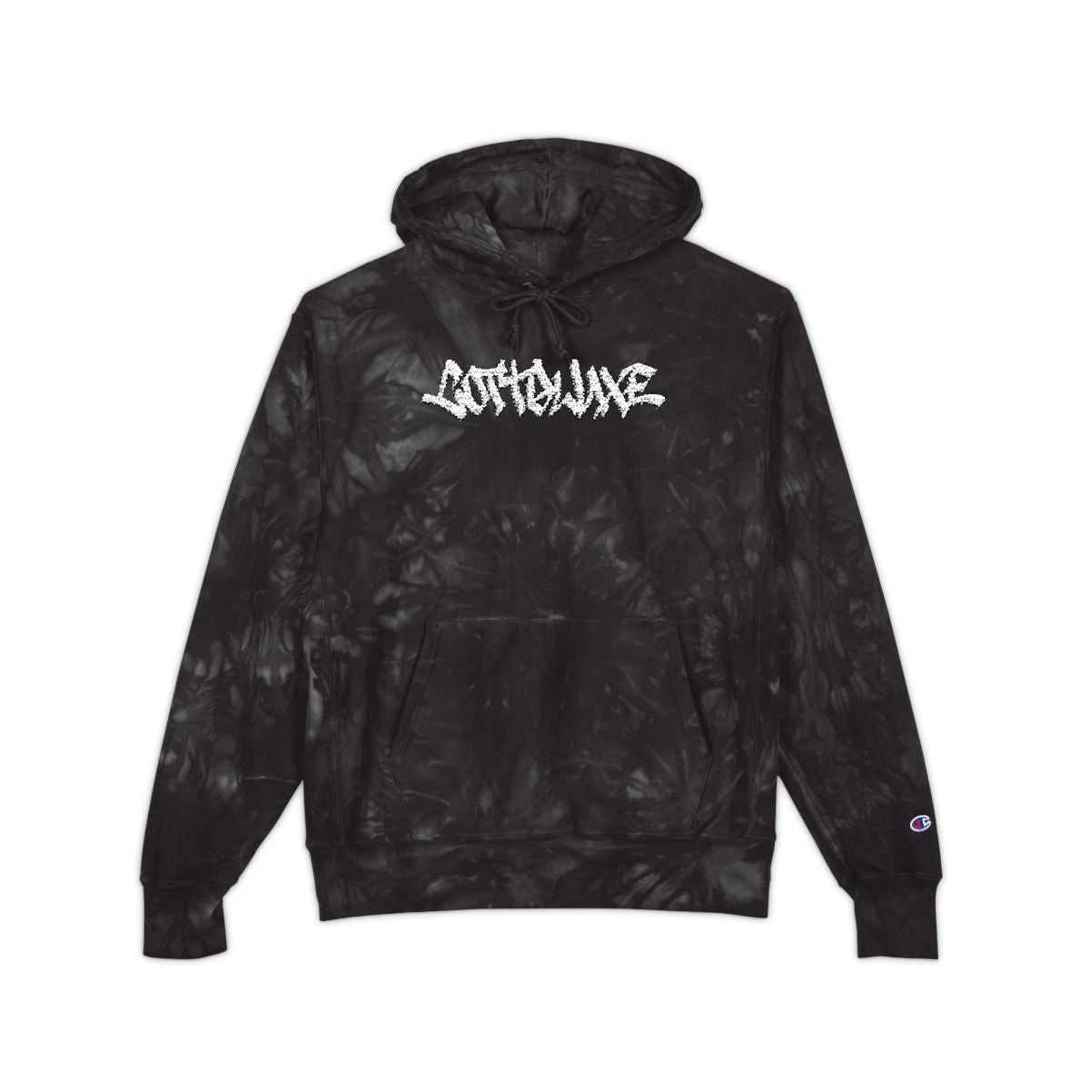 COTTOLUXE Embroidered Tie-Dye Hoodie