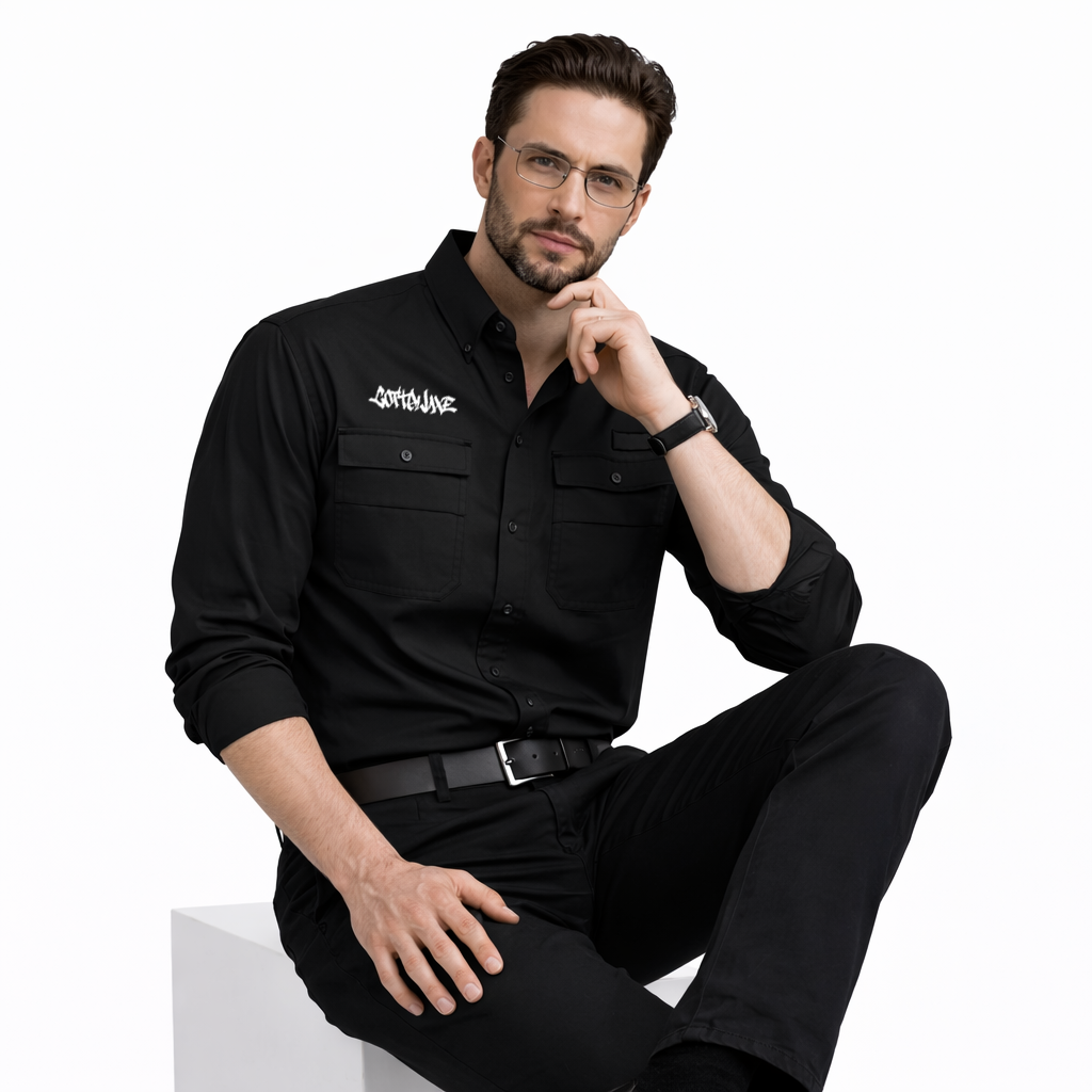 Embroidered Tamiami Fishing Shirt Long-Sleeve Pocket COTTOLUXE