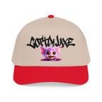 Cute Purple Creature Graphic Mid Profile Baseball Cap Cartoon Character COTTOLUXE