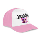 Cute Purple Creature Graphic Mid Profile Baseball Cap Cartoon Character COTTOLUXE