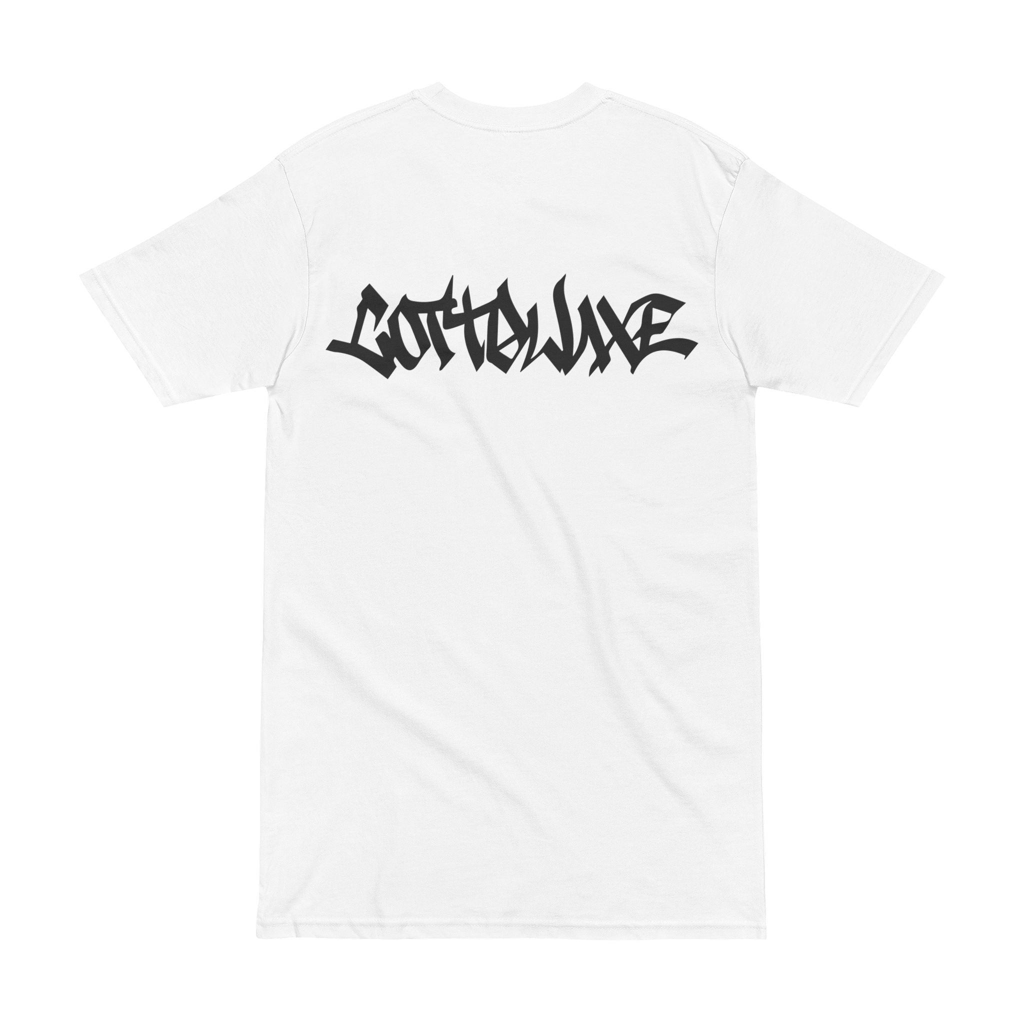 COTTOLUXE Graphic Tee - White Black 'COTTOLUXE' Streetwear Shirt