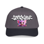 Cute Purple Creature Graphic Mid Profile Baseball Cap Cartoon Character COTTOLUXE