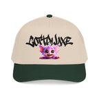 Cute Purple Creature Graphic Mid Profile Baseball Cap Cartoon Character COTTOLUXE