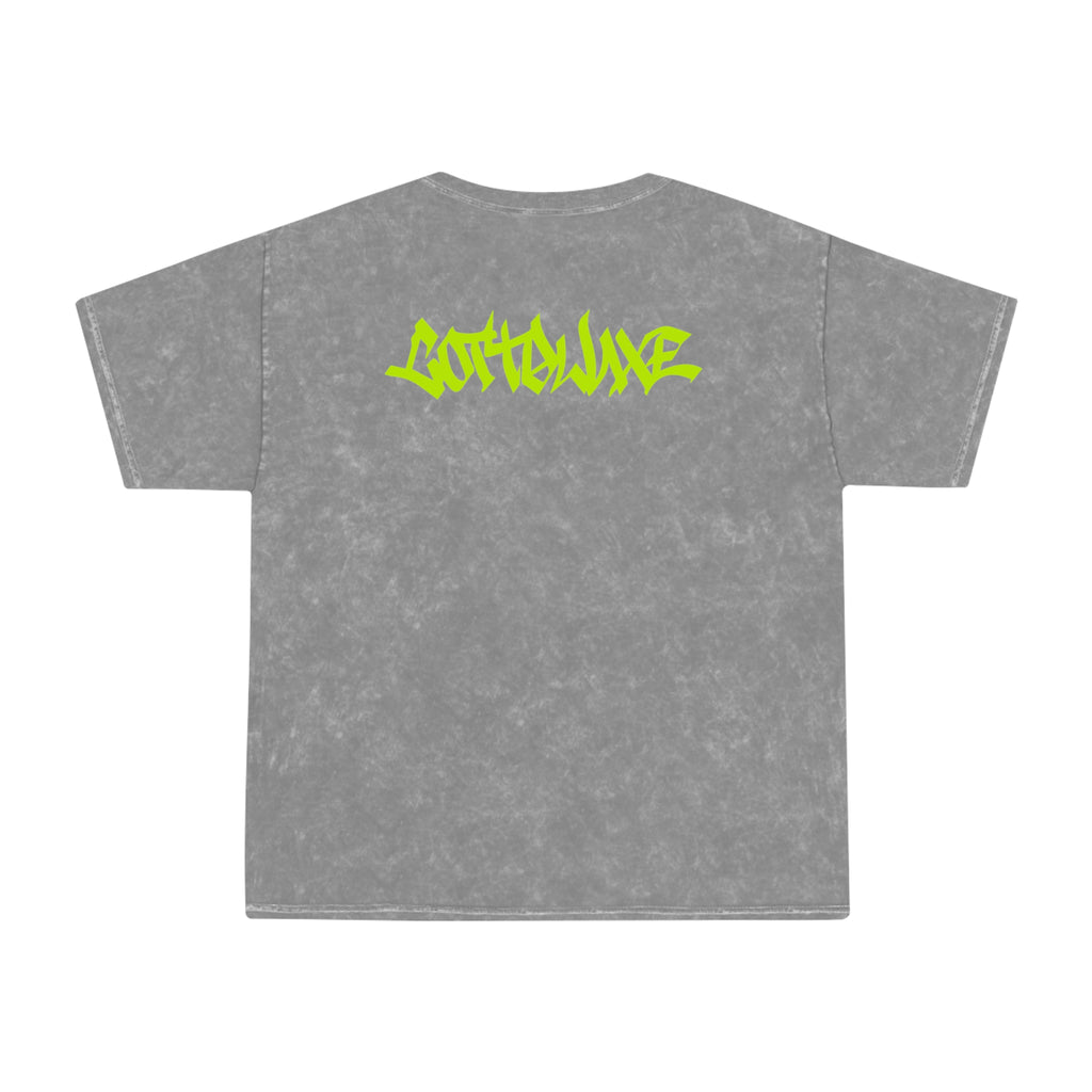 COTTOLUXE Neon Logo Mineral Wash T-Shirt
