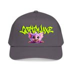 Cute Purple Creature Graphic Mid Profile Baseball Cap Cartoon Character COTTOLUXE