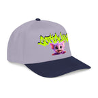 Cute Purple Creature Graphic Mid Profile Baseball Cap Cartoon Character COTTOLUXE