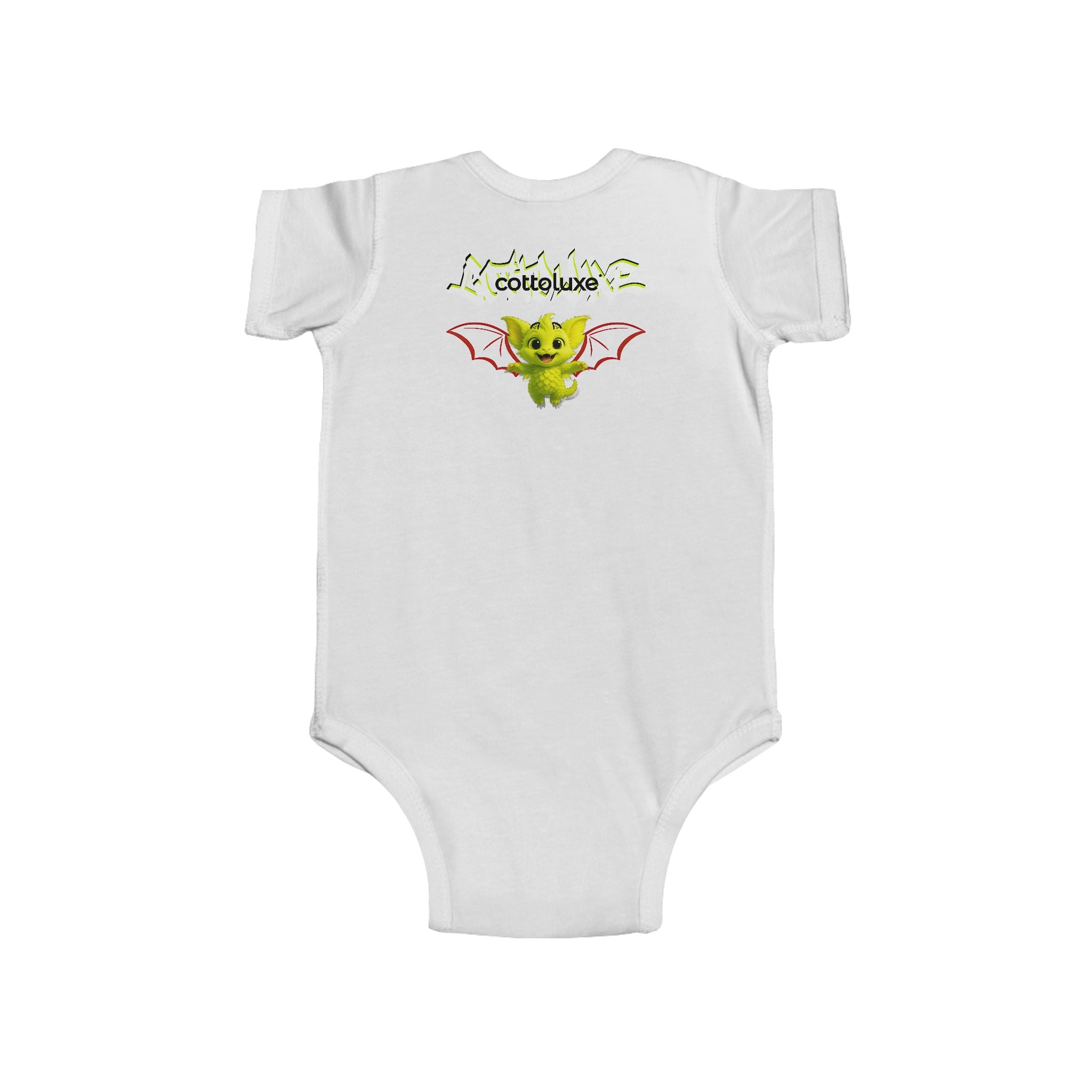 Infant Bodysuit — Cute Purple Fantasy Creature Baby Onesie “COTTOLUXE”