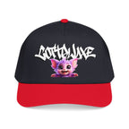 Cute Purple Creature Graphic Mid Profile Baseball Cap Cartoon Character COTTOLUXE