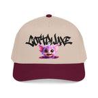 Cute Purple Creature Graphic Mid Profile Baseball Cap Cartoon Character COTTOLUXE