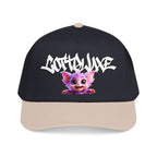 Cute Purple Creature Graphic Mid Profile Baseball Cap Cartoon Character COTTOLUXE