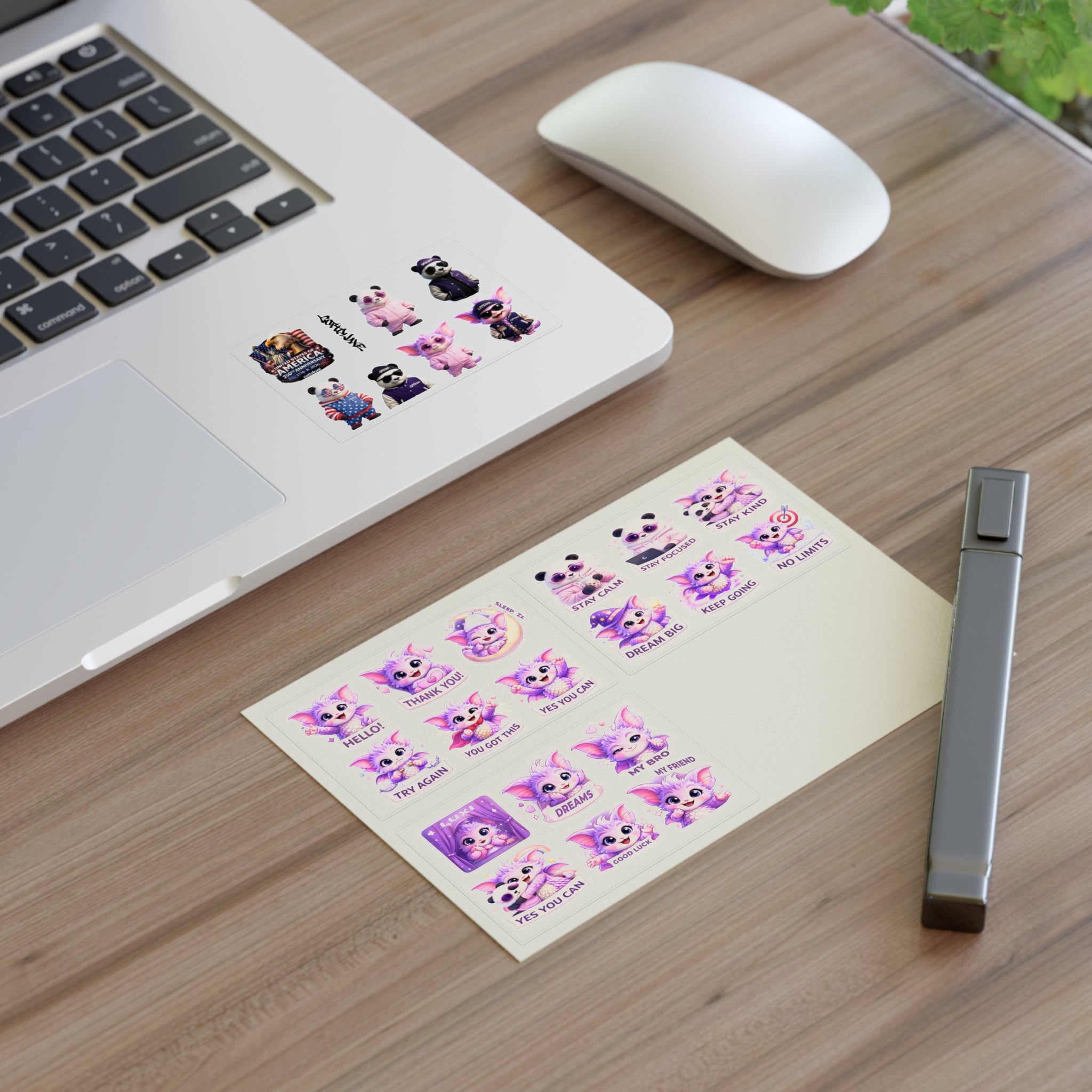 COTTOLUXE Cute Purple Yume Kawaii Sticker Sheets