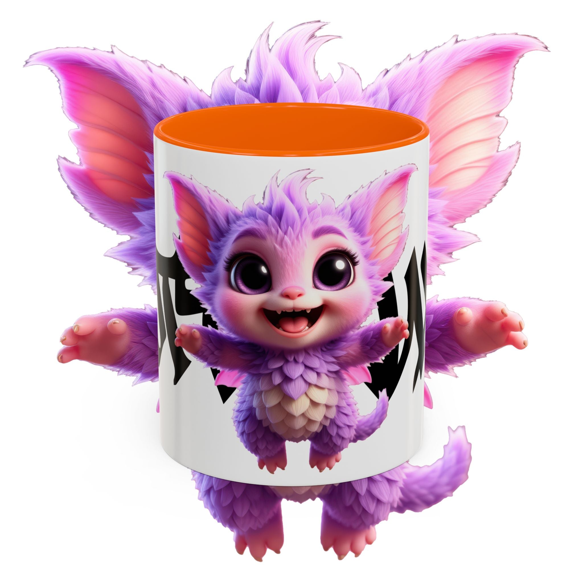Cute Purple Fluffy Creature Mug Accent Coffee Mug 11oz 15oz COTTOLUXE