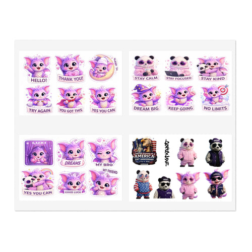 COTTOLUXE Cute Purple Yume Kawaii Sticker Sheets