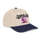 Cute Purple Creature Graphic Mid Profile Baseball Cap Cartoon Character COTTOLUXE