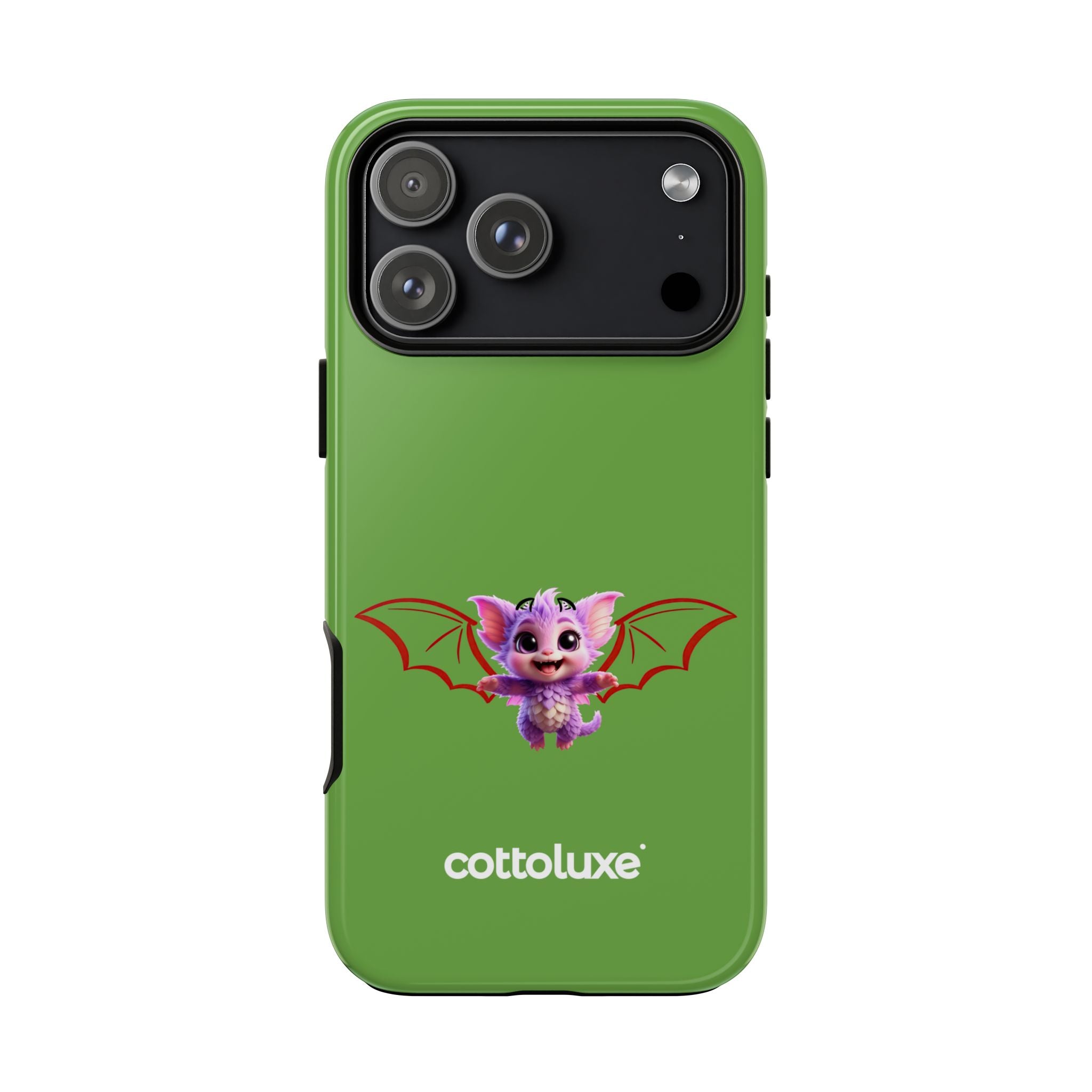 Green Yume Kawaii Cat phone case - Tough Cases - logo "COTTOLUXE"
