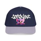 Cute Purple Creature Graphic Mid Profile Baseball Cap Cartoon Character COTTOLUXE